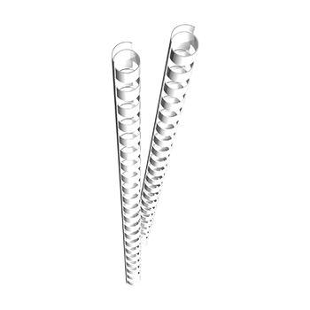 Plastikbindercken (DIN A4, 8 mm, 45 Blatt) 25 Stck wei