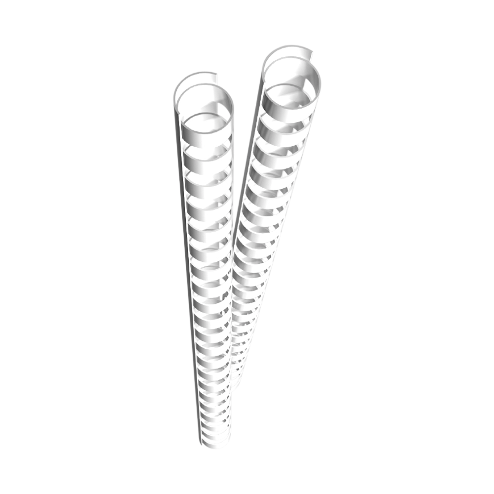 Plastikbindercken (DIN A4, 12 mm, 85 Blatt) 25 Stck wei