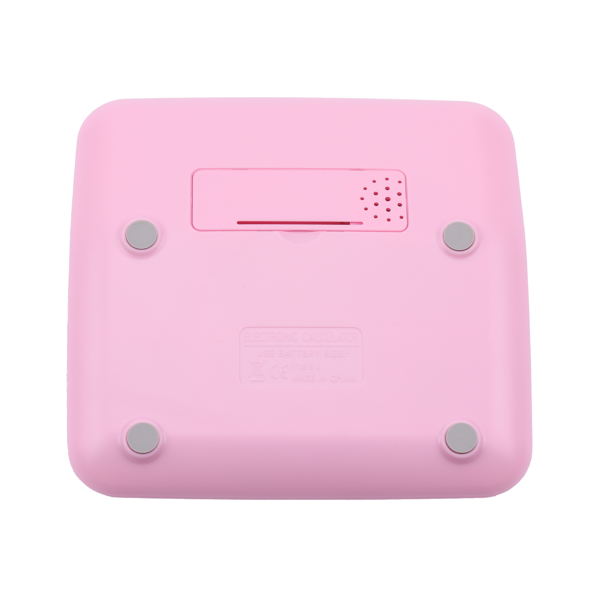 12-stelliger Tischrechner mit Dual-Power (Solar und Batterie) pink